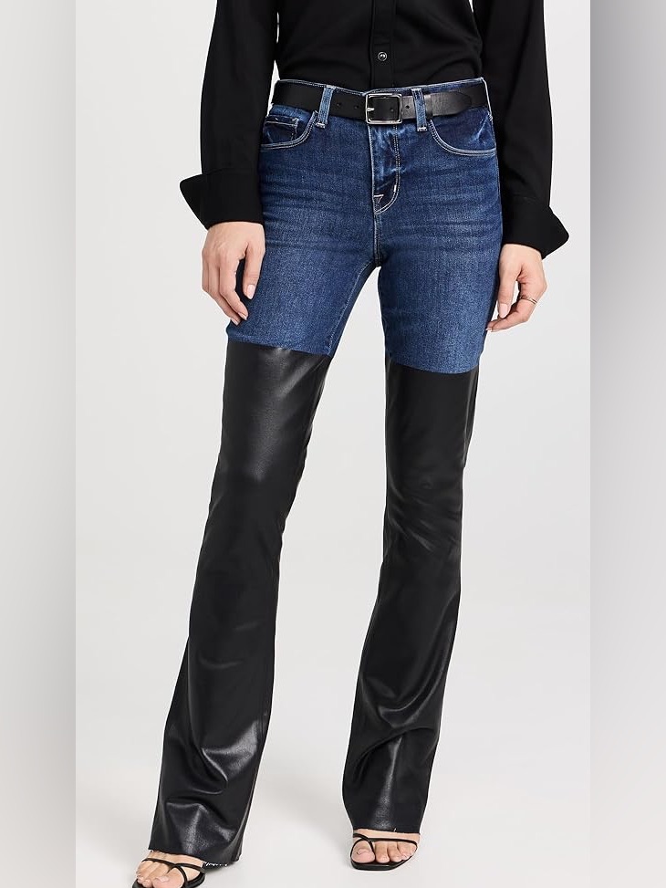 Nwt L’agence Ruth High Rise Straight Leg Coated Jeans Womens Size 27